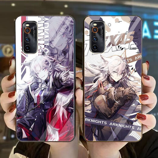 
KYODO Ark of Tomorrow Desolation Lapland Mobile Phone Case Honeysuckle is suitable for vivos18 Apple 15pro Huawei mate60 v16787 Honeysuckle-Tempered Glass Shell Suitable for Apple Model-Remember to send it to customer service