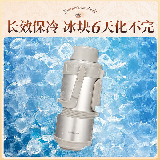 BVGMAV thermos pot pure titanium tea warehouse antibacterial outdoor large capacity portable travel pot car thermos bottle high-end stewed teapot 3L