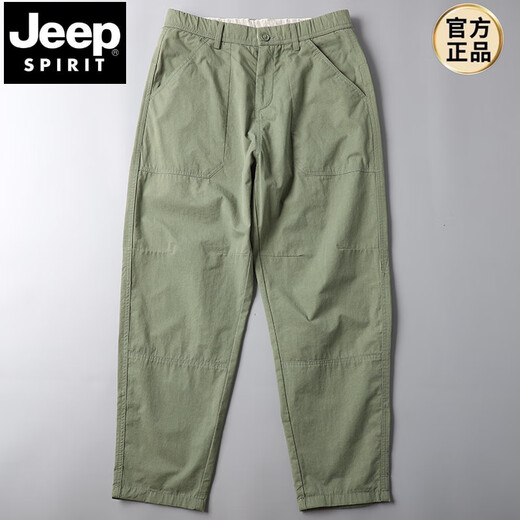 Jeep Spirit Casual Hosen für Männer Sommer reines Baumwollweitbein Hosen Lose Japanische Haremhosen für Männer lässig Hosen vielseitige Arbeitshose 6626 Grau 36