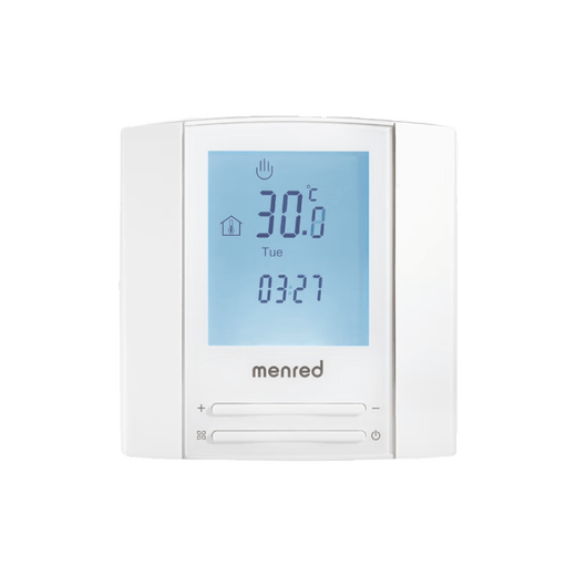 Whidry Manred special thermostat for wall-hung boiler. Powered by two AAA batteries & magnetic latching relay. Low power consumption. Bell1, special thermostat for wall-hung boiler.