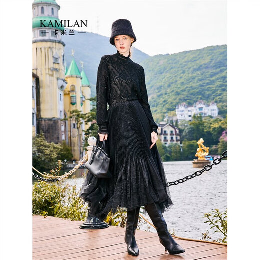 Kamilan (Kamilan) Small Stand-Up Collar Pull pour les femmes 2024 NOUVEAU SULATRE AUTOMN