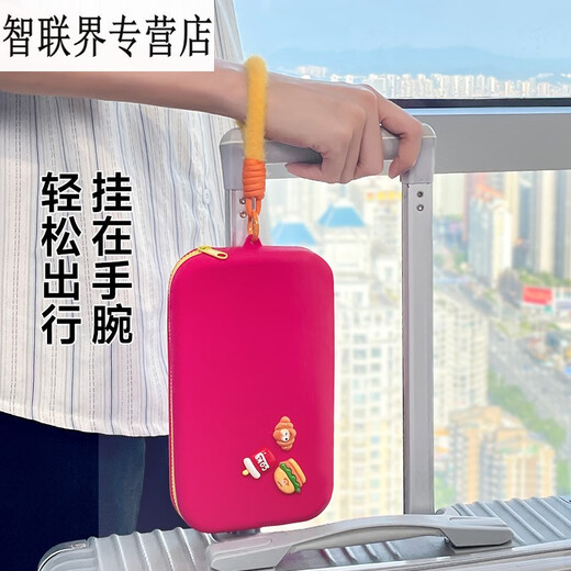 语森忆护照夹保护套钱包卡包一体旅行随身便携登机牌拉链出国证件收纳包 灰白 护照证件收纳包