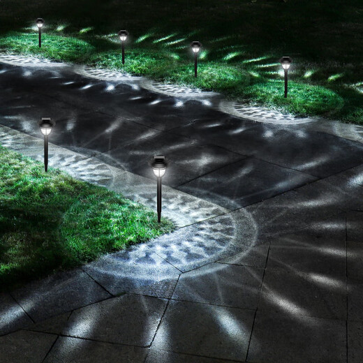 Solar lawn lamp courtyard entrance garage home outdoor garden outdoor light and shadow projection cross-border solar light light and shadow warm light