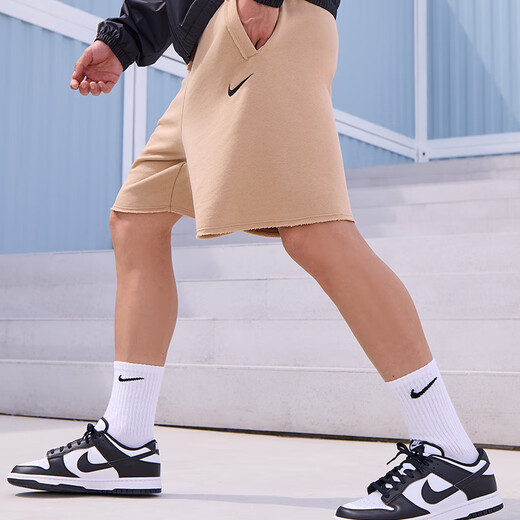Nike (Nike) Dunk Low's Men's Retro Board Chaussures Rubber Sole Low Top Light Amortification DD1391 100 Blanc / Noir / Blanc 40.5