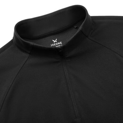 JOEONE Shopping mall same model, thermal storage and warmth, long-sleeved T-shirt for men, autumn and winter stretchy comfortable inner top, slim fit+black+JT1D57627 L 175/96A(50)