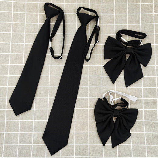 Yuli new tie for women without polyester cotton matte versatile casual sharp corner bow tie for female student college trend cool 1396 free style
