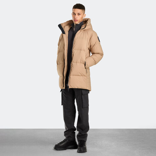 Canada Goose Lawrence Men's Black Label Down Jacket Parker Big Goose Down Jacket 2801MB 1483 Desert Color S