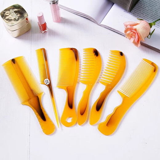 Pet life beef tendon comb long hair wooden comb for hair smoothing household anti-static cat and dog comb 2 combs - beef tendon type