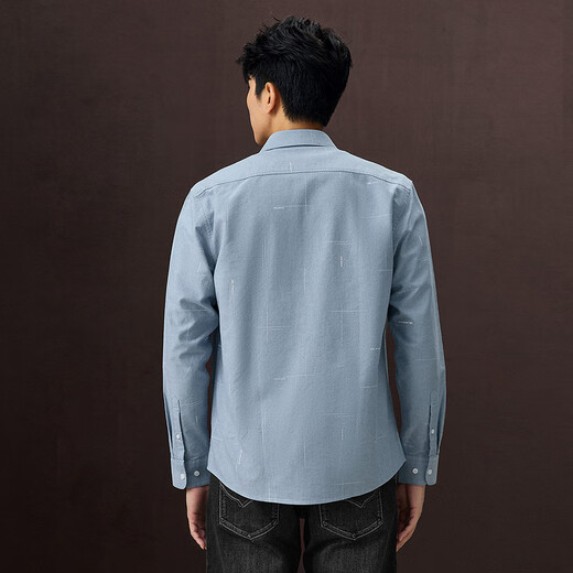 HLA海澜之家长袖衬衫男25轻商务经典牛津纺衬衣男秋季