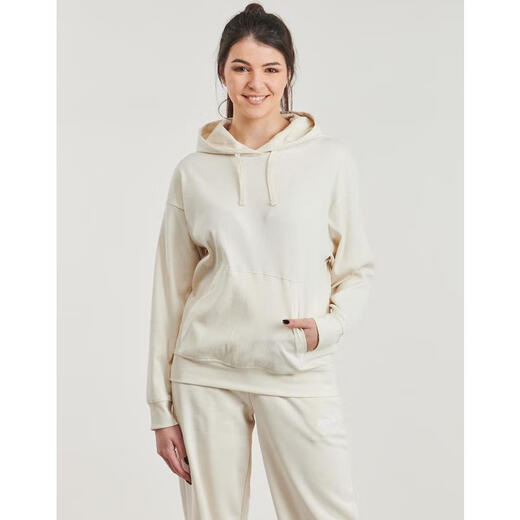 PUMA Damen verdicktes, trendiges Pullover-Kapuzen-Sweatshirt, lockere und vielseitige Freizeit-Sportjacke, Grün, Einheitsgröße | S