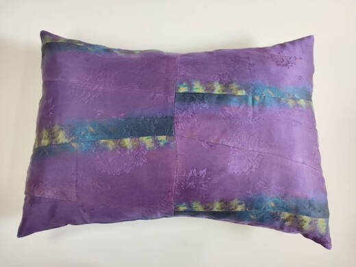MPPMCK Mulberry Silk Einer Schleier Patchwork Kissenbedeckung Push Cover Kissenabdeckung No Core 1048*48 cm