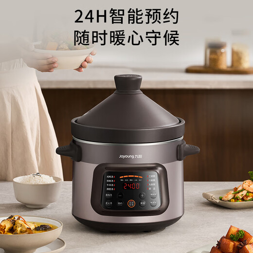 Joyoung national subsidy electric stew pot, electric casserole, electric stew pot, purple casserole, bird's nest stew pot, porridge pot, direct stew, large capacity multi-function pot, can be reserved and kept warm GD630
