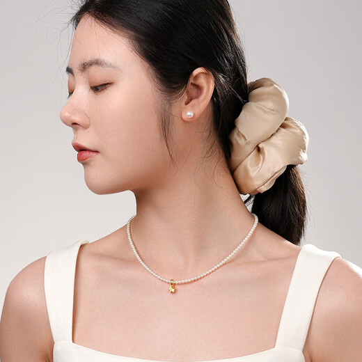 Daila 925 silver citrine pendant necklace perfect round flawless bright light 3-4mm freshwater pearl clavicle chain birthday gift