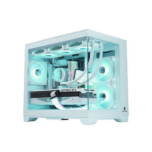 ASUS Tianxuan 5060Ti/5060 graphics card i514600KF/245KF assembled computer desktop complete machine DIY Hatsune Miku mod chassis game console white appearance sea view room i5 14600KF+ASUS Tianxuan 5060Ti configuration ten