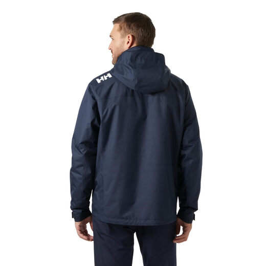 HELLY HANSEN, HH H/H Helly Hansen Men's Crew Hooded Midlayer 2.0 Hooded Waterproof Jacket 597 Navy Blue Large