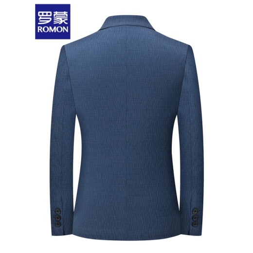 罗蒙（ROMON）休闲西服男外套春季新款韩版修身商务单件上衣小西装单西男装褂子 9930灰色 千鸟格 195/4XL【建议180-200斤】