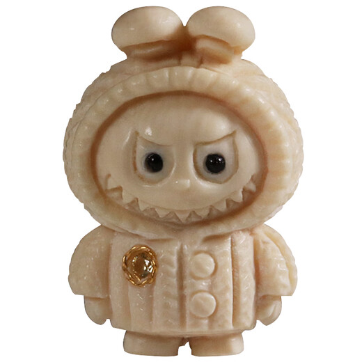 Chili Mammoth Ivory Carved Beads 18K Gold Pendant Back Cloud Buddha Beads Star and Moon Bodhi Bracelet DIY Accessories Mammoth Wool Doll Approximately 14*20MM