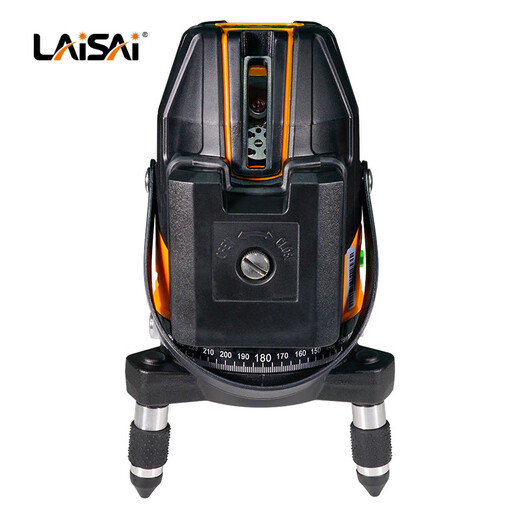 Laise laser infrared level high-precision strong light thin line 12 line green light blue light automatic wall-mounted LSG686SPD green light five-wire single electric + 1.5m tripod