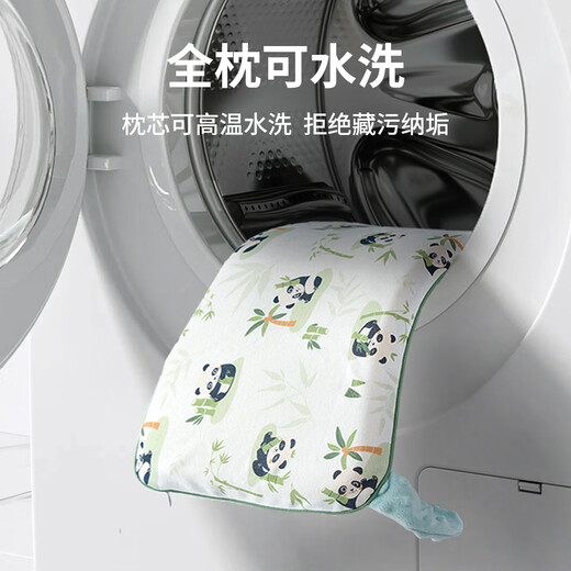 Jingqi baby pillow 6 months and above baby silicone comfort pillow 1-3-6 years old special neck protection children's pillow suitable for all seasons 5-15 months suitable for Alice