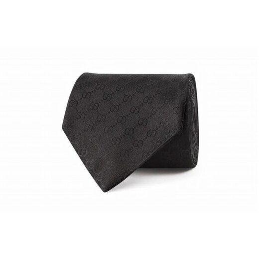 Gucci (Gucci) Presbyterian Silk corbata de seda negra # Black Basic Packaging - Sin caja