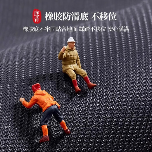 惠利得中式金黄色风水入户门地垫矽藻泥进门口玄关吸水防滑耐脏脚垫地毯 百福具臻-金色-12159 50*80cm【升级矽藻泥】