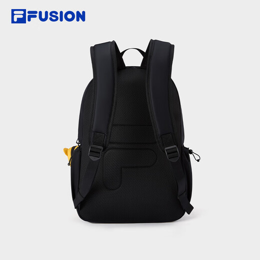 FILA FUSION斐乐潮牌【章昊同款】情侣款漫游包2025秋新款男女双肩包 深黑-BK XS