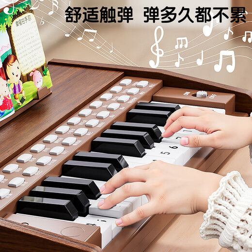 迪漫奇儿童钢琴玩具木质可弹奏迷你电子琴初学入门乐器男孩女孩生日礼物
