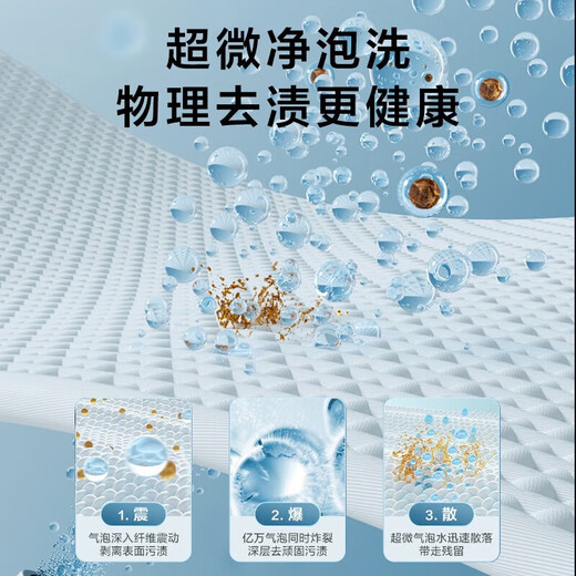 LittleSwan 3kg wall-mounted fully automatic mini underwear washing machine Water Cube nano silver ion sterilization, mite anti-allergy, six-dimensional anti-loosening, first-level energy efficiency, single-wash model TG30M80 ultra-fine bubble cleaner