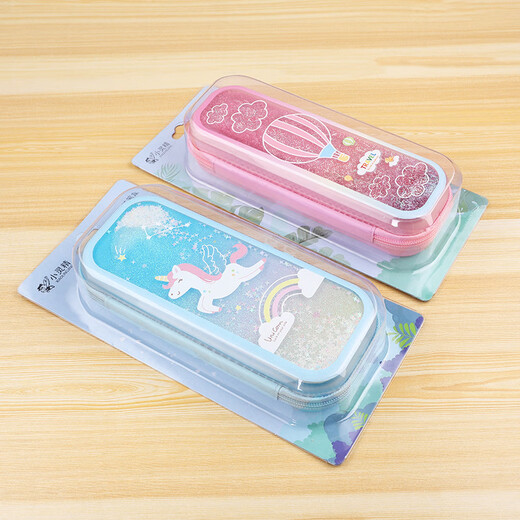 Little Pin Case Purple Bleistift Cartoon TPU Student Bleistift Fall Kinderstifte Fall 3899-3 Lila Meerjungfrau