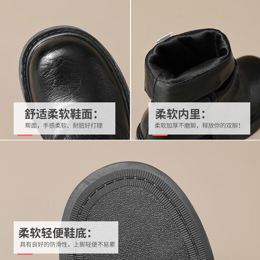 Daphne (Daphne) Maillard Boots cortos para mujeres 2025 Botas de primavera y verano de primavera y verano Boots de pantalón marrón grueso Boots Western Denim Martin Brown 36