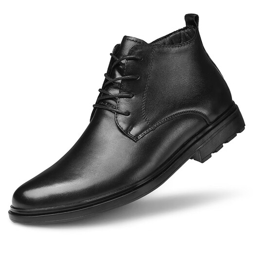 Dragonfly Brand Código roto 2025 Top Cow Whide Martin Boots Martin Boots High Top British British British Código grande Trabajo negro Trabajo negro cuero 6636 Negro Plus de algodón Velvet Cuero brillante 38