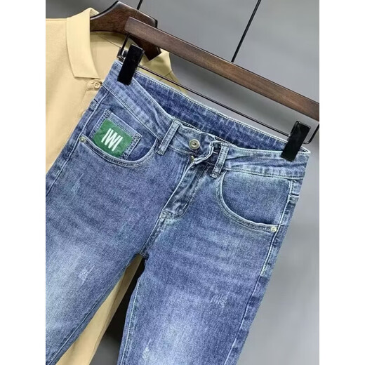 Benny Road Baleno Autumn mince jeans neuf points de neuf points marque tendance des pieds minces printemps et pantalon décontracté d'automne
