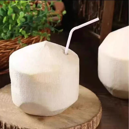 Thai Perfume Green Coconut Fresh Coconut Peeled Milk Fragrant Green Coconut Single Fruit 900g Large Fruit 6 Pieces (Recommended) Sweet and delicious, full of milky flavor