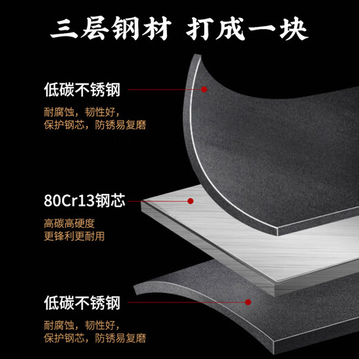 Shibazi Zuosang couteau de cuisine n ° 2, couteau spécial de Chef en acier Sanhe 80cr13, couteau à trancher la viande, Yangjiang Kitchen Sharp Lady