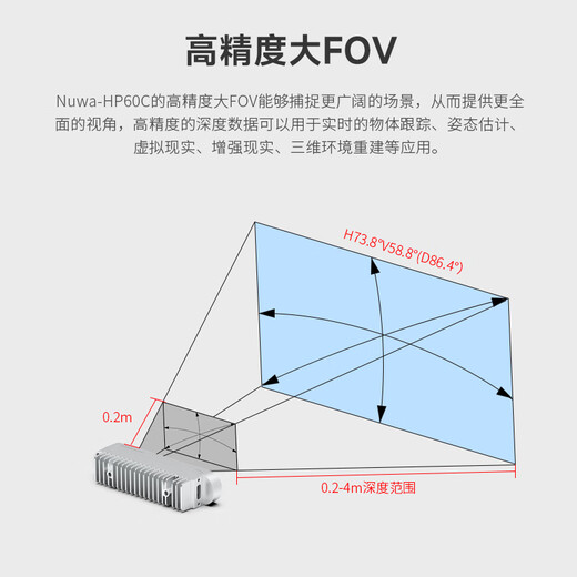 YahBoom 3D vision binocular camera ROS2 robot Ansijiang Nuwa-HP60C depth camera smart car