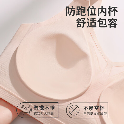 Les gros seins de Tingmei montrent de petits sous-vêtements pour les femmes avec tirant et tirant et fermement le soutien supérieur pour empêcher de s'affronter et de collecter les seins secondaires sans anneaux d'acier Sports Bra
