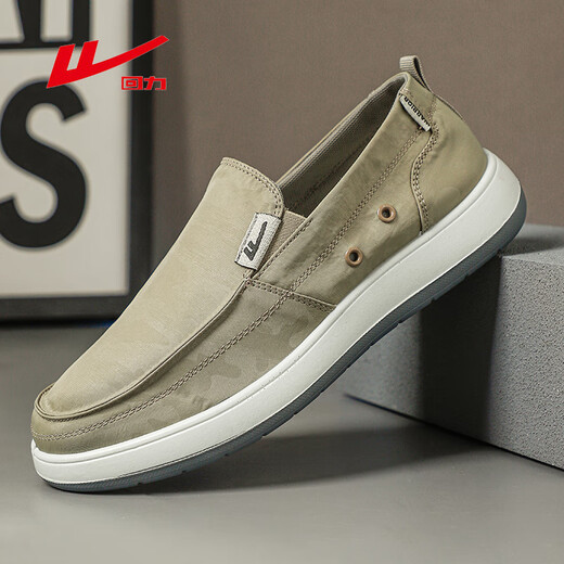 JETRAM men's shoes 2025 new summer thin soft sole lightweight non-slip breathable mesh shoes steadily casual cloth shoes YW-1473 military green 44