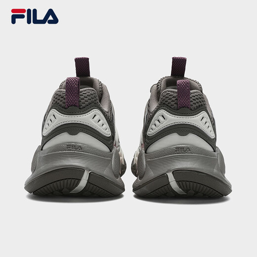 Chaussures pour femmes officielles Fila, chaussures de papa, chaussures de sport, 2025 chaussures neuves automne, chaussures de champignons à semelles épaisses, chaussures décontractées, cendres de charbon flottantes / agate blanc grey-cc 36