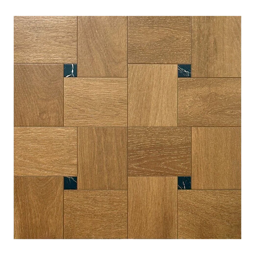 苹果精灵凡尔赛拼花木纹砖600x600全瓷白胚客餐厅卧室地砖防滑仿实木地板 6623模具田字格·全瓷·3C附录G 600x600