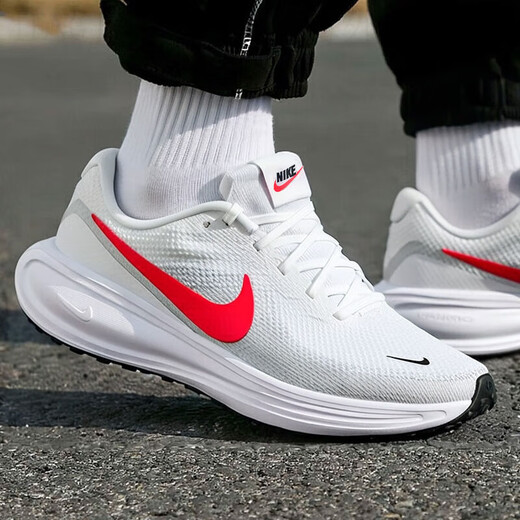 Nike (NIKE) official ship store running shoes men's shoes autumn new mesh breathable simple casual shoes low top white sports shoes HJ9198-102/white red/mesh breathable 39