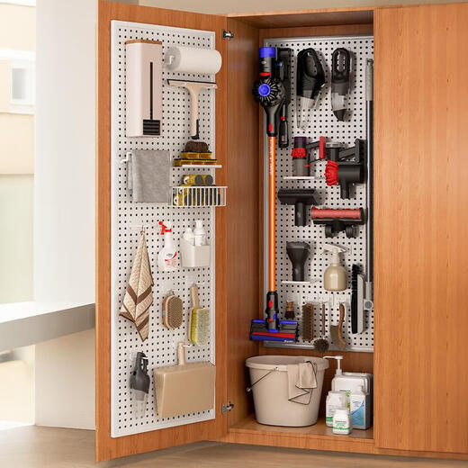 Sanqihu Cleancheur Hole Cabart de planche intégrée Rack de nettoyage Rack Nettoyage Mur de rangement en métal ACCESSOIRES DE RAPPORTE
