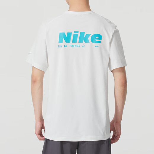 Nike (Nike) T-shirt Men's Summer Nouvelles vêtements de sport Running Fitness Vêtements décontractés Top Round Round Courets Clans HV4882-121 L