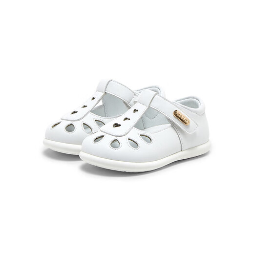 YEEHOO baby sandals summer breathable white shoes baby girl sandals