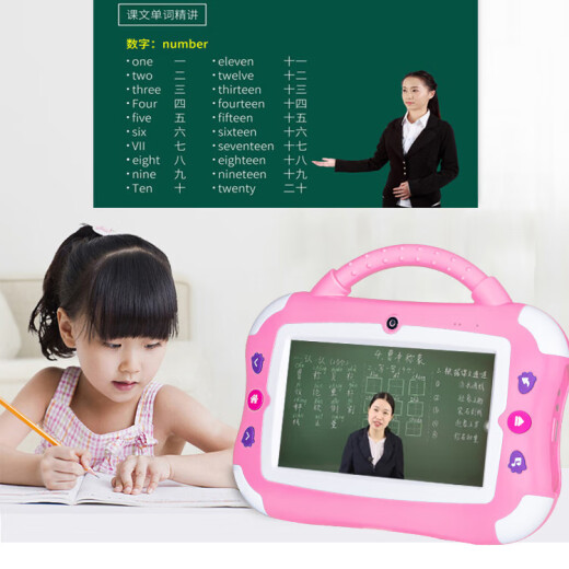 S2儿童早教机智能机器人平板学习机学练机点读机资源机家教机随身听复读机故事机伴学机思维翻译机 【新品】蓝色/儿童早教机+宝宝巴士免费+无需会员 16G