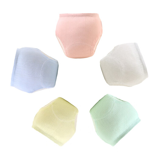 Guan Xiangniao training pants for boys to quit diapers and diapers for babies. Pure cotton waterproof and leak-proof underwear. Urine-proof, breathable and washable. Worry-free mesh breathable. Instant suction and leak-proof. 5 packs. Extra size. Recommend 35-40 Jin. Jin is equal to 0.5 kg. Men's and women's Baotong.