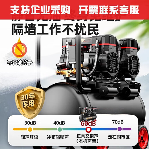 XMSJ空压机充气泵小型220v便携式工业级木工静音高压打气泵空气压缩机 3180W-15L数显无刷+全铜芯+智 3180W+3890W+3990W+4290W