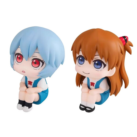 Inländische Lookup New Century Evangelion Eva Asuka Ayaha Zero Figure Car Trendy Toy Ornamente, Big Head Asuka - ungefähr 10 cm Tasche