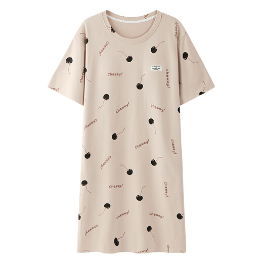 
Summer, baby, show off nightgown for women in summer with breast pads, extra long style to ankle long skirt for delivery, can be worn with a dress with short sleeves pure cotton pajamas X12529 M