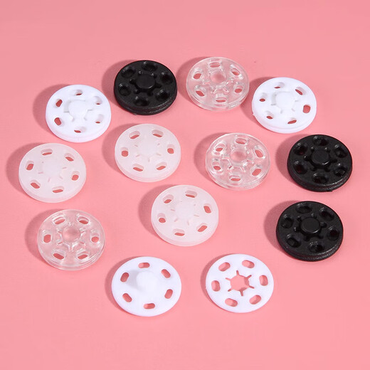 Hidden buttons, anti-glare, transparent buttons for shirts, mother-in-law buttons, invisible buttons for women's shirts, snap buttons for children's clothes, transparent, diameter 10mm, 10 pcs