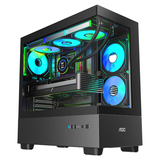 AMD锐龙 R7 9700X/RTX5070TI/9070XT 高端电竞游戏主机 AI生成3D建模整机 FPS高刷DIY台式机组装电脑 配置6:9700X/RTX5070TI